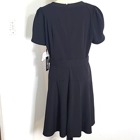 Karl Lagerfeld Elegant Black Scuba Crepe Dress, Size 14, NWT - Picture 9 of 13